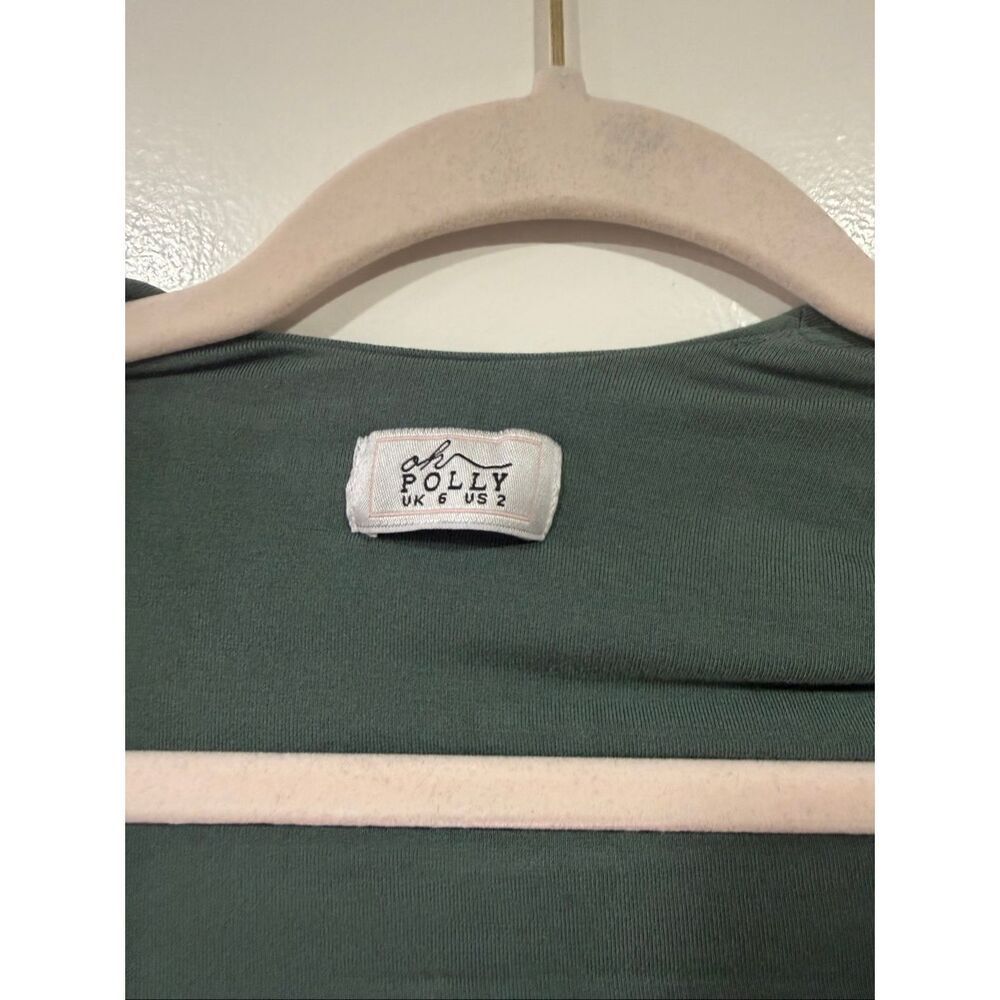 Oh Polly US size 2 women’s mini jumpsuit green/teal - Picture 2 of 3